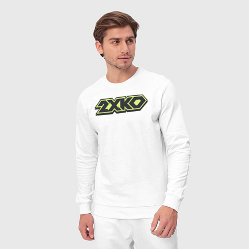 Мужской костюм 2XKO logo / Белый – фото 3