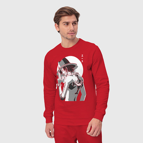 Мужской костюм One piece Луффи взрослый / Красный – фото 3