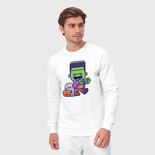 Мужской костюм Милый Франкенштейн / Белый – фото 3