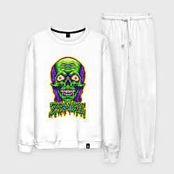 Костюм хлопковый мужской Evil zombie, цвет: белый