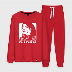 Костюм хлопковый мужской Bjork, цвет: красный