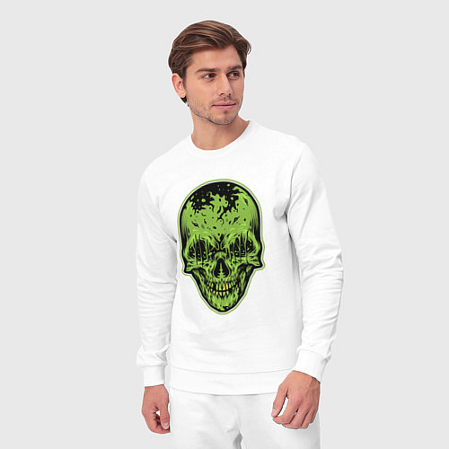 Мужской костюм Green skeletor / Белый – фото 3