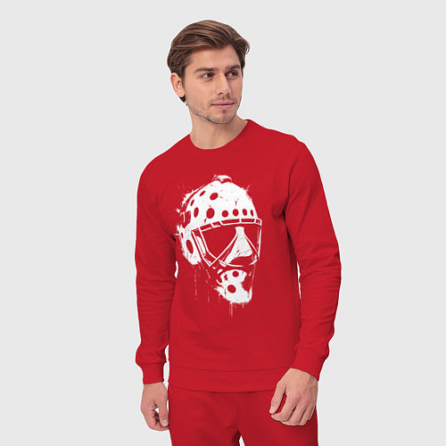 Мужской костюм Белая хоккейная маска / Красный – фото 3