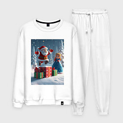 Мужской костюм Дед Морозио и Принцесса Снегурочка: c подарками в