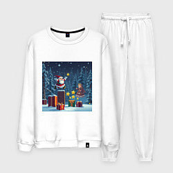 Мужской костюм Дед Морозио и Принцесса Снегурочка: вперёд за звёз