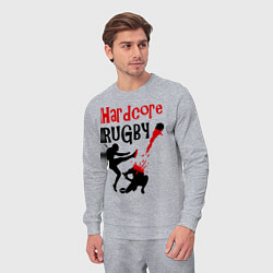 Костюм хлопковый мужской Hardcore Rugby, цвет: меланж — фото 2