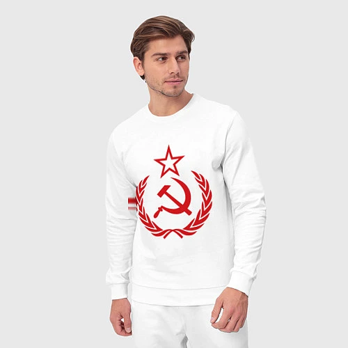 Мужской костюм СССР герб / Белый – фото 3