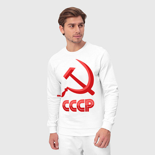 Мужской костюм СССР Логотип / Белый – фото 3