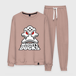 Костюм хлопковый мужской HC Anaheim Ducks, цвет: пыльно-розовый