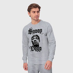 Костюм хлопковый мужской Snoop Dogg Face, цвет: меланж — фото 2