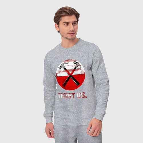 Мужской костюм Pink Floyd: Trust us / Меланж – фото 3