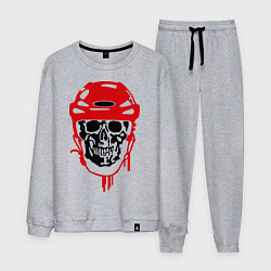 Костюм хлопковый мужской Мертвый хоккеист, цвет: меланж