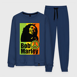 Костюм хлопковый мужской Bob Marley: Jamaica, цвет: тёмно-синий