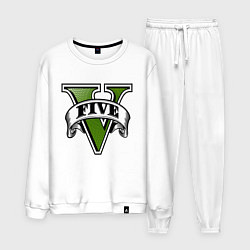 Костюм хлопковый мужской GTA V, цвет: белый