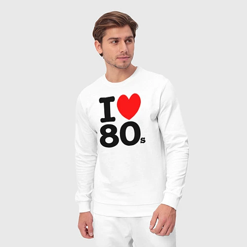Мужской костюм I Love 80s / Белый – фото 3