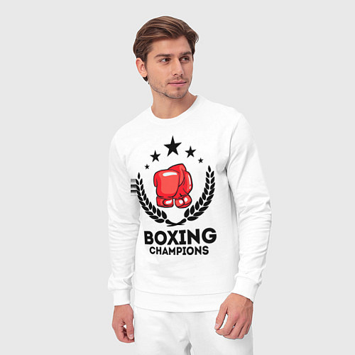 Мужской костюм Boxing Champions / Белый – фото 3