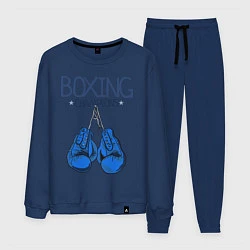 Костюм хлопковый мужской Boxing champions, цвет: тёмно-синий