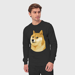 Костюм хлопковый мужской Doge, цвет: черный — фото 2