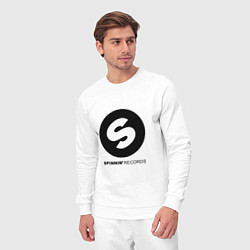 Костюм хлопковый мужской Spinnin records, цвет: белый — фото 2