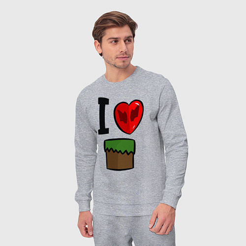 Мужской костюм I love Dilleron / Меланж – фото 3