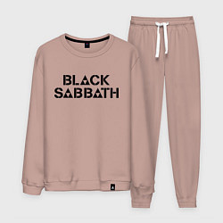 Костюм хлопковый мужской Black Sabbath, цвет: пыльно-розовый