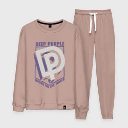 Костюм хлопковый мужской Deep Purple: Smoke on the water, цвет: пыльно-розовый