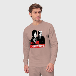 Костюм хлопковый мужской True Detective, цвет: пыльно-розовый — фото 2