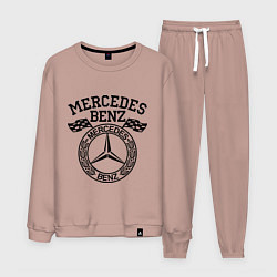 Костюм хлопковый мужской Mercedes Benz, цвет: пыльно-розовый