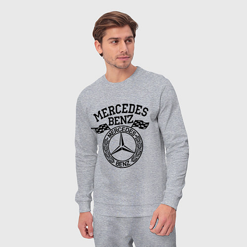 Мужской костюм Mercedes Benz / Меланж – фото 3