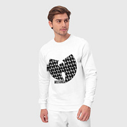 Костюм хлопковый мужской Wu-Tang Clan: Symbol, цвет: белый — фото 2