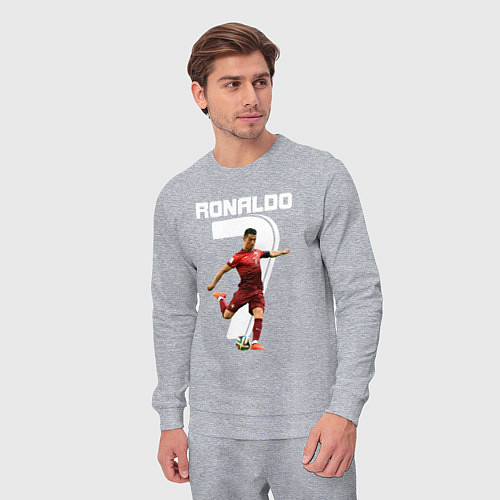 Мужской костюм Ronaldo 07 / Меланж – фото 3
