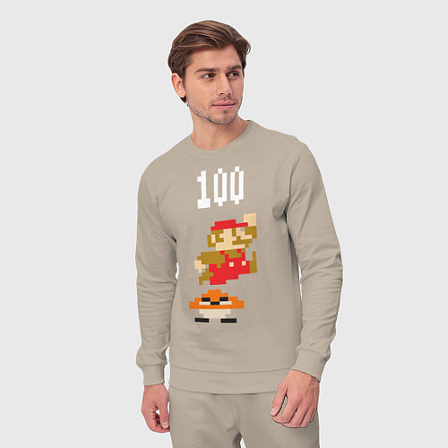 Мужской костюм Mario: 100 coins / Миндальный – фото 3