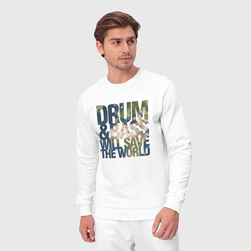 Мужской костюм Drum & Bass: The World / Белый – фото 3