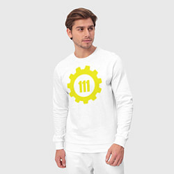 Костюм хлопковый мужской Vault 111, цвет: белый — фото 2