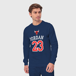 Костюм хлопковый мужской Jordan 23, цвет: тёмно-синий — фото 2