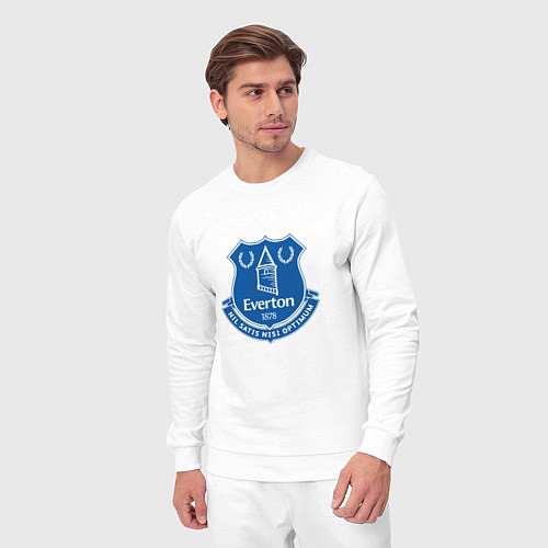 Мужской костюм Эвертон logo - nil satis nisi optimum / Белый – фото 3