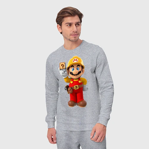 Мужской костюм Super Mario / Меланж – фото 3