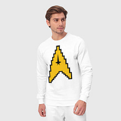 Костюм хлопковый мужской Star Trek: 8 bit, цвет: белый — фото 2