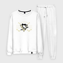 Костюм хлопковый мужской Pittsburgh Penguins: Est.1967, цвет: белый