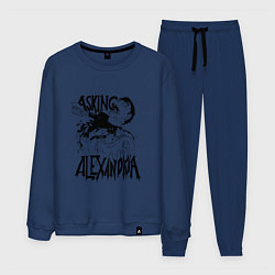 Костюм хлопковый мужской Asking Alexandria Devil, цвет: тёмно-синий
