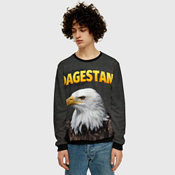 Свитшот мужской Dagestan Eagle, цвет: 3D-черный — фото 2