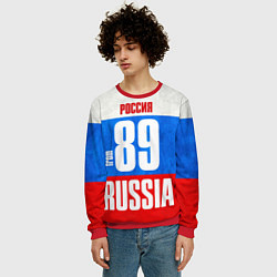 Свитшот мужской Russia: from 89, цвет: 3D-красный — фото 2