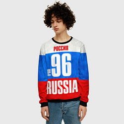 Свитшот мужской Russia: from 96, цвет: 3D-черный — фото 2