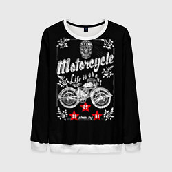 Свитшот мужской Moto t-shirt 2, цвет: 3D-белый