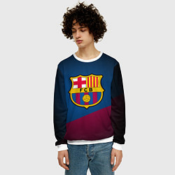 Свитшот мужской FCB Barcelona, цвет: 3D-белый — фото 2