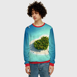 Свитшот мужской Остров, цвет: 3D-красный — фото 2