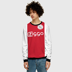 Свитшот мужской Ajax FC: Ziggo, цвет: 3D-черный — фото 2