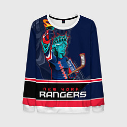 Свитшот мужской New York Rangers, цвет: 3D-белый