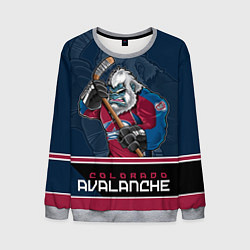 Свитшот мужской Colorado Avalanche, цвет: 3D-меланж