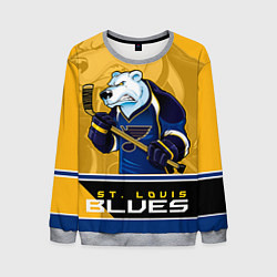 Свитшот мужской St. Louis Blues, цвет: 3D-меланж